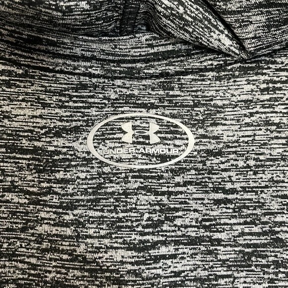 Under Armour woman’s Small Heather Gray Heat Gear Long Hooded Tank Dress Tunic - Picture 12 of 14